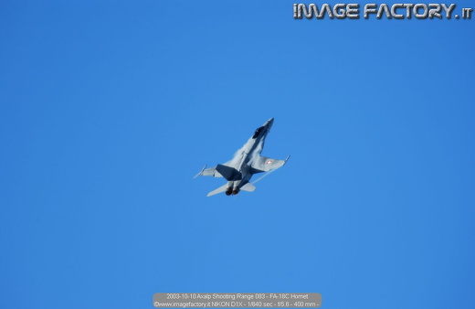 2003-10-10 Axalp Shooting Range 083 - FA-18C Hornet